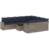  11-dijelni set vrtnih sofa od poliratana s jastucima sivi | shoptok.hr