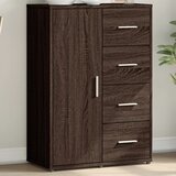  Komoda boja smeđeg hrasta 60x31x84 cm od konstruiranog drva | shoptok.hr