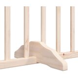 vidaXL Ograda za pse z vrati zložljiva 4 paneli 320 cm topolovina | Shoptok.si