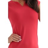 Numoco 132-9 Classic fitted dress in red | Shoptok.si