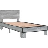  Okvir za krevet boja hrasta 75x190 cm konstruirano drvo i metal | shoptok.hr