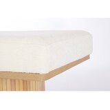 BIZZOTTO Kremno bela oblazinjena klop iz tkanine bouclé Floriana – | Shoptok.si