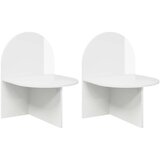  Noćni ormarić 2 pcs Bijela visokog sjaja 48 x 49 x 65 cm - Visoki sjaj bijeli 2 48 x 49 x 65 cm | shoptok.hr