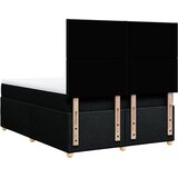  Krevet s oprugama i madracem crni 140 x 190 cm od tkanine | shoptok.hr