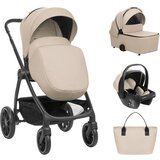 Kikka Boo Kolica Modena 3in1 set sa I-SIZE autosedištem i tvrdom korpom Beige ( KKB11225 ) | Eponuda.com