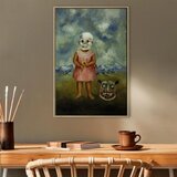  Slika - Frida Kahlo – Girl with Death Mask (She Plays Alone) 80x120 U prirodnom drvenom okviru | shoptok.hr