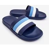 Kesi Men's Striped Slippers navy blue Vision