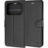 Techsuit Leather Folio preklopna maska za Honor 600 / 600 Pro – crna | shoptok.hr
