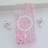  Maska za iPhone 15 Shine Shimmer Mag Case roze | ePonuda.com