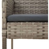  11-dijelni vrtni blagovaonski set crno-sivi od poliratana | shoptok.hr