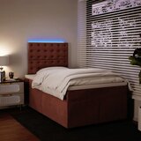  Krevet s oprugama i madracem ružičasti 120 x 190 cm baršunasti | shoptok.hr