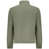 MIlitary Academy muška flis dukserica na patent s vezom orla i trobojnim grbom maslinasta | shoptok.hr