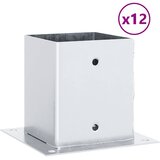  Postolja za stupove kvadratna 12 kom 121x121 mm pocinčani čelik | Eponuda.ba
