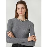 Koton Sweater - Gray - Slim fit Cene