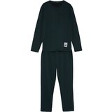 Trendyol Men's Green Regular Fit Tag Detailed Knitted Pajamas Set. Cene