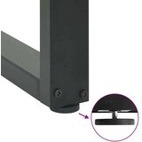  Noge za jedilno mizo v obliki črke U, 2 kosa, antracitne, 80 x (72-73) cm, jeklo, (22123898) | Shoptok.si