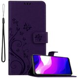 Cadorabo Xiaomi Mi 10 LITE in klasična temno modra - ovitek v cvetličnem dizajnu z magnetnim zapiranjem, stoječo funkcijo in režami za kartice, (20860690) | Shoptok.si