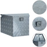 vidaXL Aluminijasta škatla 737/381x410x460 mm srebrna | Shoptok.si