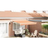 vidaXL automatska uvlačiva tenda žuta i breskvasna 350x250 cm Cijene