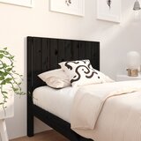 Maison Chic posteljno vzglavje - vzglavna omarica - nočna omarica črno 95,5x4x100 cm trdna borovina, (21705576) | Shoptok.si