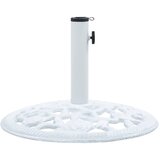 vidaXL Stalak za suncobran bijeli 12 kg 48 cm od lijevanog željeza Cijene