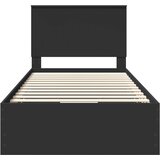  Krevetna konstrukcija Crna 100 x 200 cm Inženjersko Drvo | shoptok.hr