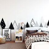 Ambiance Otroška stenska nalepka Ambiance Scandinavian Giant Mountains Chica, 180 x 45 cm | Shoptok.si