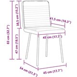  Jedilni stoli 4 kosi krem žamet, (21822143) | Shoptok.si