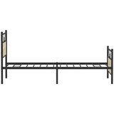 Posteljni okvir brez vzmetnice hrast 100x190 cm inženirski les, (21829200) | Shoptok.si