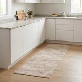  Kuhinjski Tepih Bež beton 180 x 60 cm 100% poliamid Slike