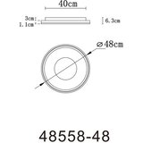 Globo 48558-48 - LED prigušiva stropna svetiljka EILA LED/48W/230V prečnik 48 cm + daljinski upravljač | Eponuda.com