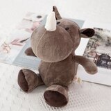 Plišana igračka nosorog sa bijelim rogom 25cm - sivi | Shoptok.si