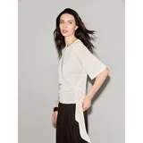 LADIES` BLOUSE - krem