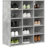VidaXL ormar za cipele s policom s pohranom betonska siva 52.5 x 30 x 50 cm VidaXL ormar za cipele s policom s pohranom betonska siva 52.5 x 30 x 50 cm Slike