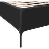vidaXL Okvir za krevet crni 100x200 cm konstruirano drvo i metal | shoptok.hr