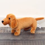 Plišana igračka za maženje pas jazavčar 25cm - svjetlo smeđi | shoptok.hr