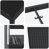  Vrtni set za objed 5 pcs Crna PE ratan | shoptok.hr