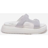 Boto Embellished Women's Platform Sandals White Jestella | Shoptok.si