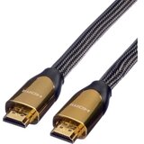Roline HDMI priključni kabel 2.00 m 11.04.5802 dvostruko zaštićen crna [1x muški konektor HDMI - 1x muški konektor HDMI] Cijene