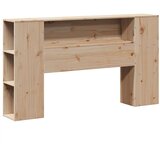  Krevet s regalom za knjige bez madraca 135x190 cm masivno drvo | shoptok.hr