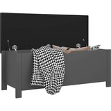 vidaXL kutija za pohranu s jastukom siva 105 x 40 x 45 cm od iverice | shoptok.hr
