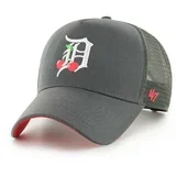 47 Brand Bombažna bejzbolska kapa MLB Detroit Tigers siva barva, B-ICNDT09CTP-CC