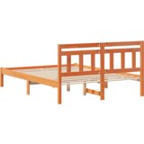  Konstrukcija postelje Rjava 135 x 190 cm Masivno borovo les, (5000123726) | Shoptok.si