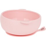 Kikka Boo Silikonska činija za bebe Whale, 300 ml, Roze Cene
