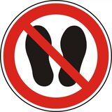  Samoljepljiva naljepnica upozorenja - ulaz zabranjen 200mm | shoptok.hr
