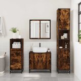  3-dijelni set kupaonskog namještaja boja hrasta drveni | shoptok.hr
