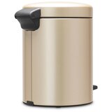 Brabantia Koš za odpadke s pedalom Newicon, 5L s plastičnim vložkom - Champagne | Shoptok.si