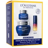 L'occitane Immortelle Précieuse Dynamic Youth Set darovni set dnevna krema za kožu Immortelle Precieuse Cream 50 ml + krema za područje oko očiju Immortelle Precieuse Eye Contour 15 ml + serum za kožu Immortelle Reset Overnight Reset Oil-In-Serum 5 ml za žene