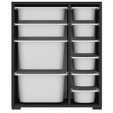 Hanah home višenamenska polica zen 2D2K6U black white | ePonuda.com