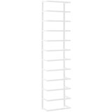 vidaXL Stojalo za brisače belo 24x12x96 cm jeklo | Shoptok.si